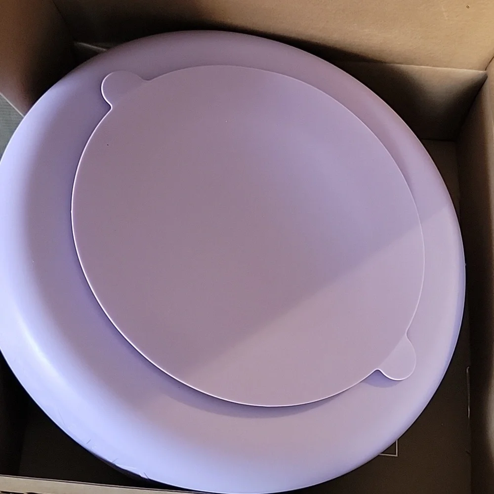 Veevao Purple Slow Feeder Dog Bowl